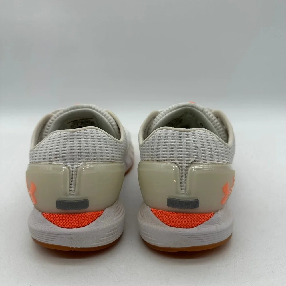 Under Armour 3021588-106 Womens Size 8.5 HOVR Phantom White Orange Running Shoes